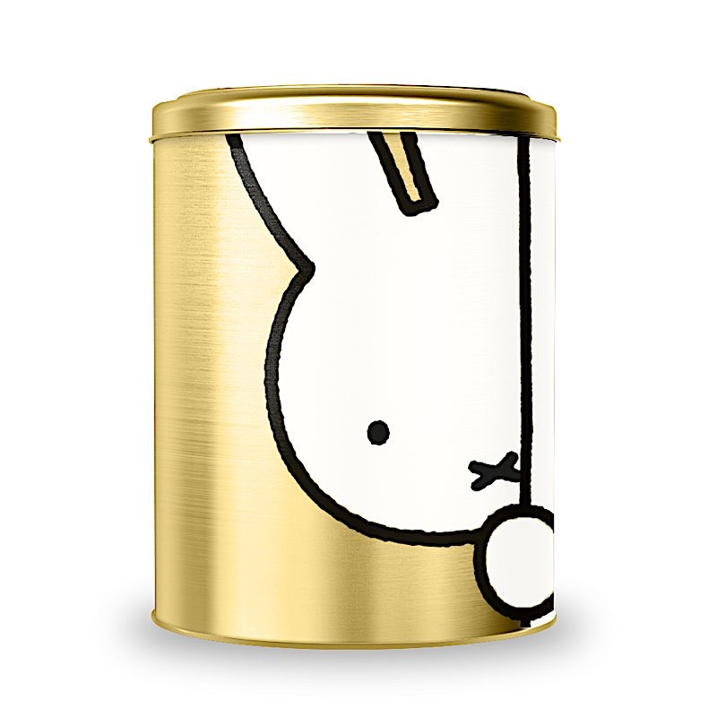 Boîte de rangement XL - L 25 x l 25 x H 28 cm - Miffy - Doré
