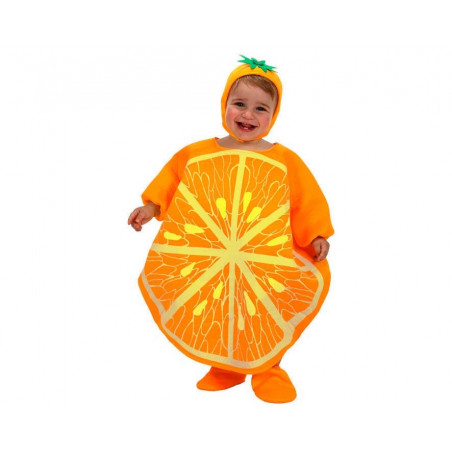 Déguisement orange - 0/6 mois - Orange - Bébé