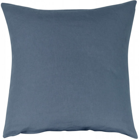 Taie d'oreiller sac lin lavé - Sonate - 65 x 65 cm - Indigo