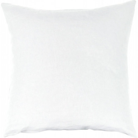 Taie d'oreiller sac lin lavé - Sonate - 65 x 65 cm - Extra blanc