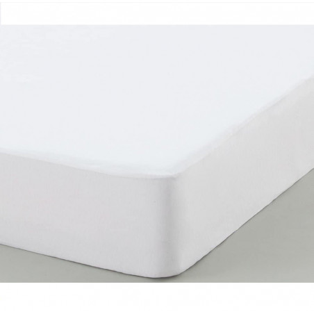 Protège matelas imperméable - Softy - l 140 x L 190 x H 30 cm - Blanc