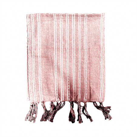 Serviette fouta en coton - Desert Chik - 100 x 190 cm - Rouge