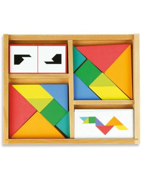 Tangram Battle - Jeu dès 5 ans - 1 à 2 joueurs et 4 niveaux de difficulté