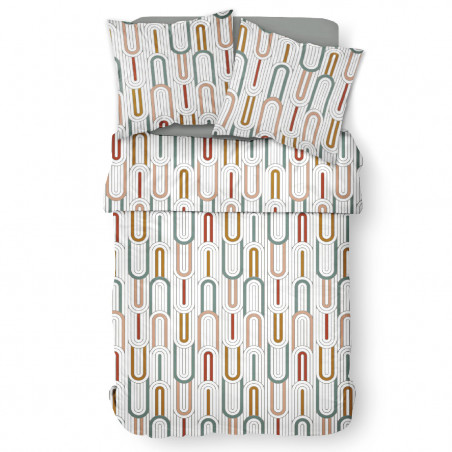 Parure de lit graphique - Sunshine - 220 X 240 cm - Multicolore