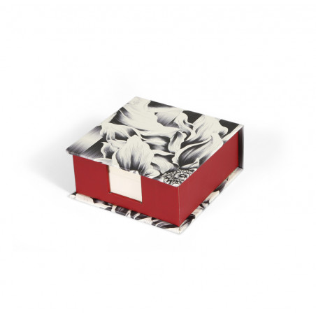 Bloc cube papier - Kenzo - 11 x 11 x 5 cm - 320 feuillets - Rouge