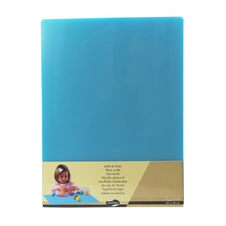 Pack de 10 sets de table - 40 x 30 cm - Enfant - Bleu