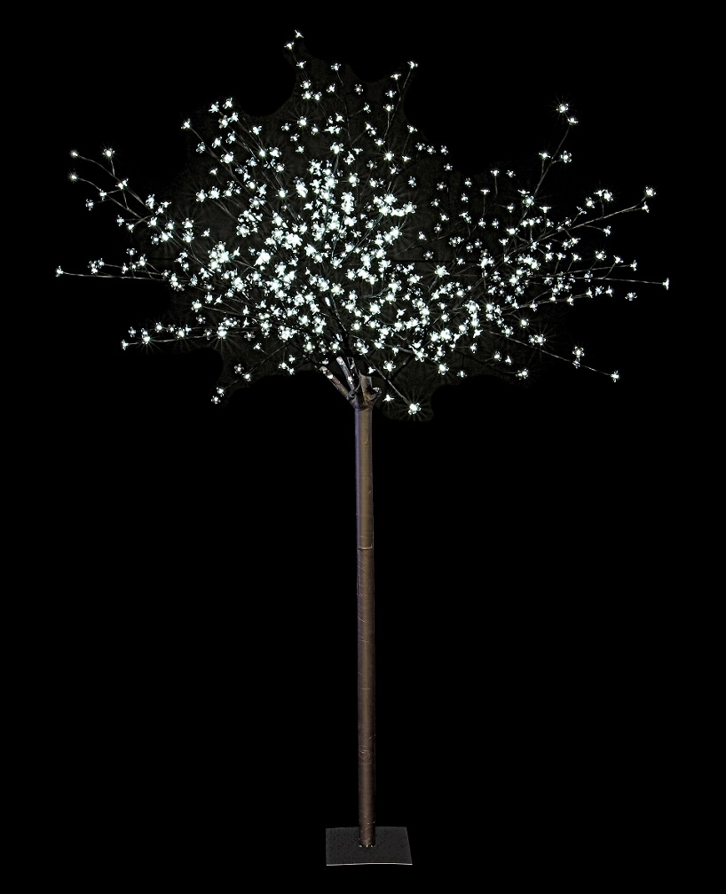 Arbre lumineux 250 cm avec 600 fleurs LED