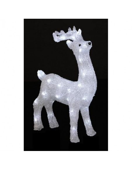 Décoration lumineuse Renne - 40 LED blanc froid