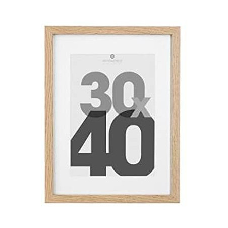 Cadre photo - 30 x 40 cm - Bois - Beige