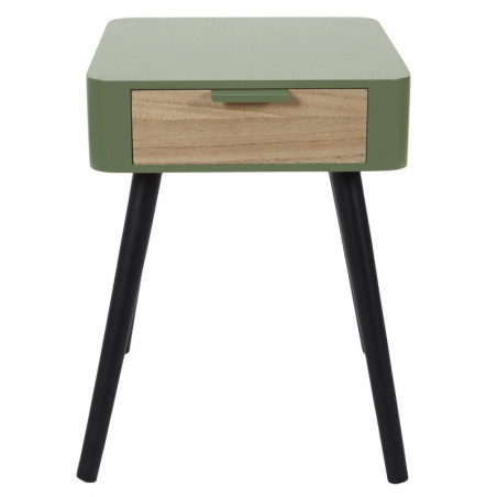Table de chevet bicolore - 48 x 37 x 34.8 cm - Vert