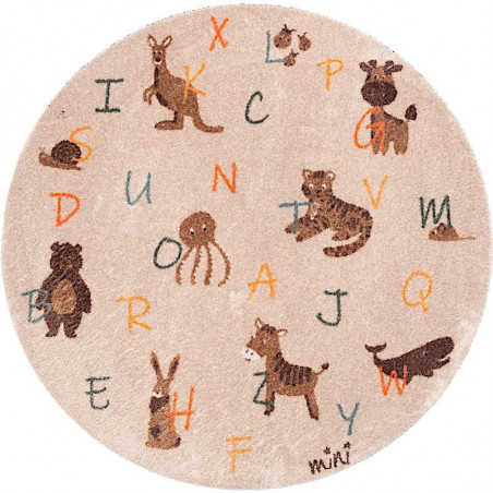 Mini tapis rond - D 100 cm - Animaux
