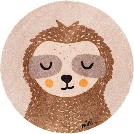 Mini tapis rond - D 100 cm - Paresseux