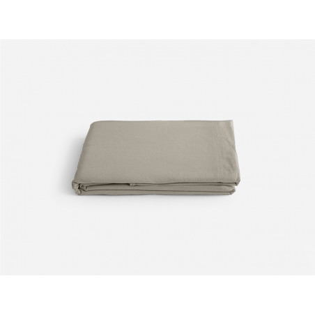 Drap plat lin lavé - Sonate - 270 x 300 cm - Beige