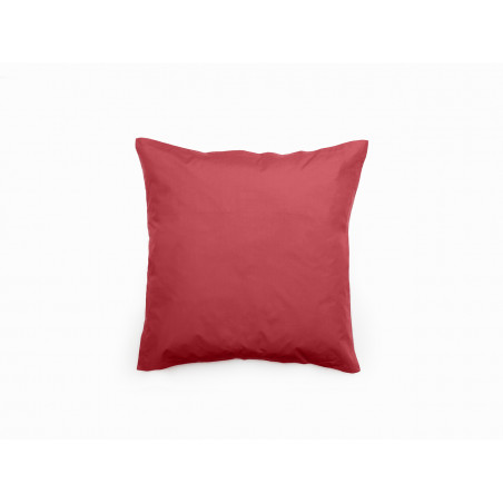 Taie d'oreiller en percale de coton - Manoir - 65 x 65 cm - Rouge