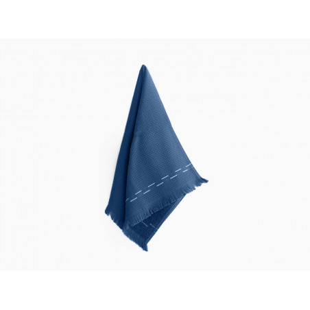 Drap de bain en coton - Hydra - 90 x 160 cm - Bleu