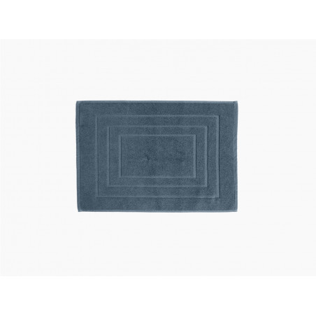 Tapis éponge en coton - Naia - 40 x 60 cm - Bleu
