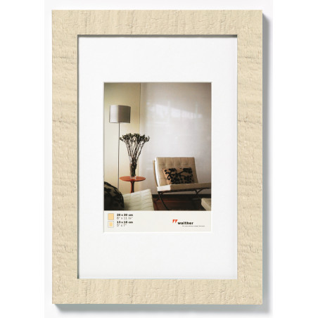 Cadre photo en résine - Walther Home - 30 x 45cm - Blanc crème