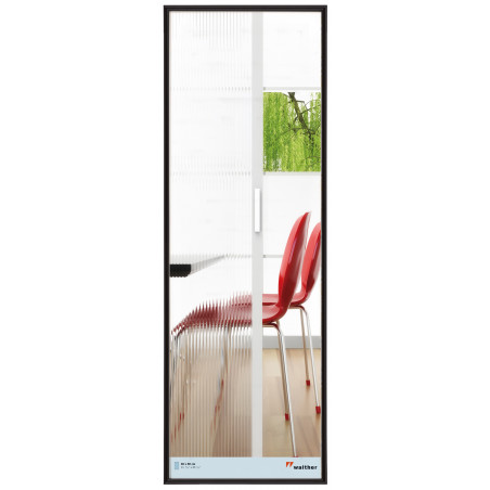 Cadre photo en plastique panoramique - Walther Galeria - 30 x 90 cm - Noir