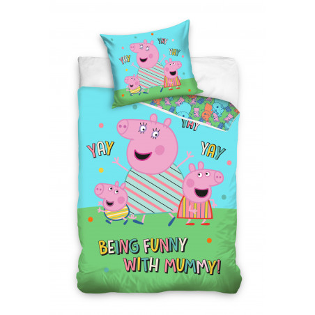 Parure de lit Peppa pig - 150 x 210 cm - Enfant - Multicolore