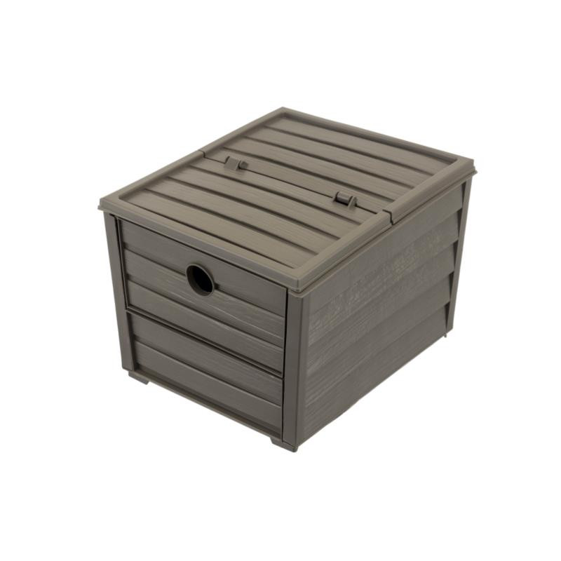 Caisse de rangement en bois, 20,4 L