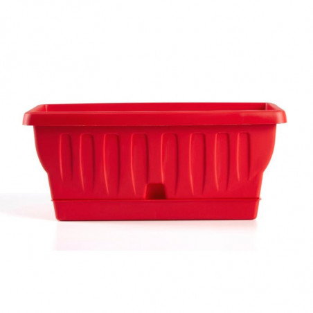 Jardinière "Natura" - Rouge - L 40,5 x l 19 x H 17,5 cm