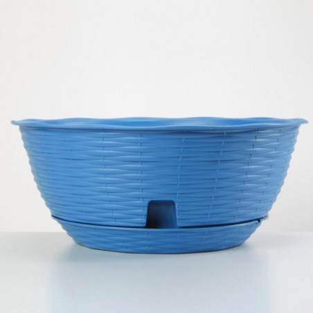 Bol de jardin - Paglia - D 20 x H 8,5 cm - Bleu