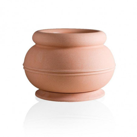 Vase - Koppo - D 50 x H 33 cm - Terre cuite - Marron
