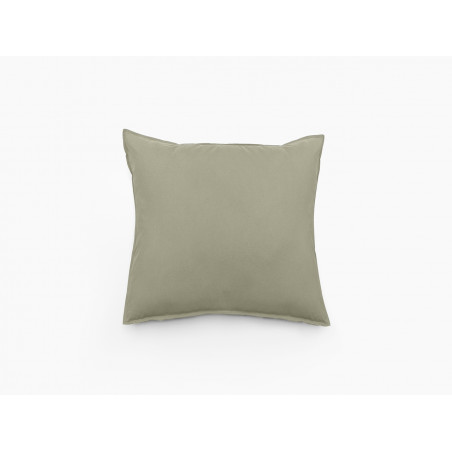 Taie d'oreiller en coton lavé - Palace - 65 x 65 cm - Vert pâle
