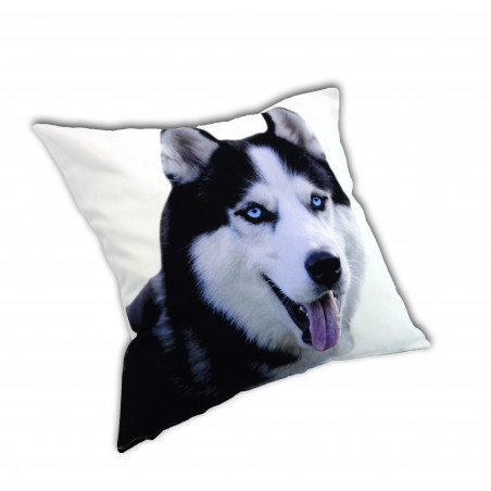 Coussin en coton déhoussable - Husky - 50 x 50 cm
