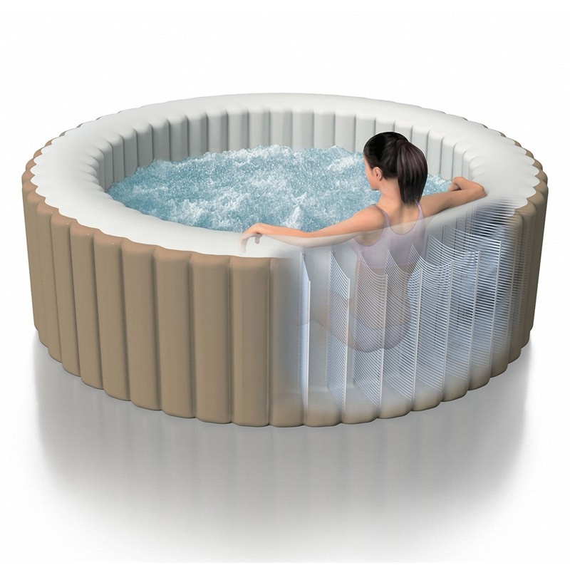 Spa Gonflable 2 Personnes 550L Marron - 4260627426324 - Piscines & autres