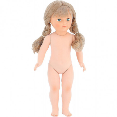 Poupée blonde nue - Yeux bleus - 40 cm - Beige