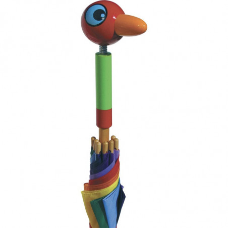 Parapluie - Oiseau des îles - H 70 cm - Multicolore