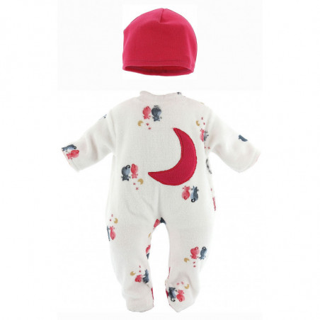 Habillage pour poupée - Charlie - 36 cm - Blanc et rouge