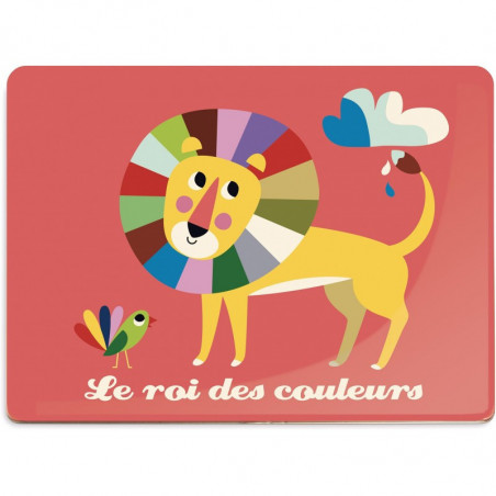 Boite de peinture roi des couleurs - Ingela P.Arrhenius - 31 x 22 x 1,5 cm - Rouge