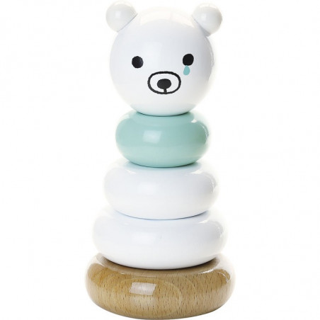 Empilable Sora Bear - Shinzi Katoh - H 16 cm - Blanc