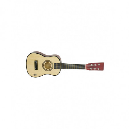 Guitare en bois naturel - 52 x 18 x 6 cm - Beige