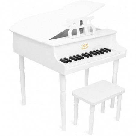 Grand piano à queue - 60 x 50 x 52 cm - Blanc