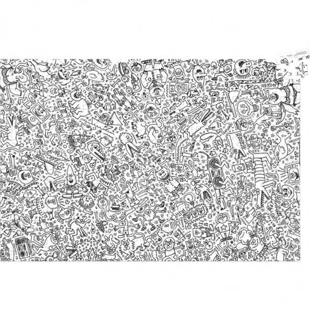Puzzle 500 pièces - Keith Haring - 92 x 62 cm - Noir et blanc