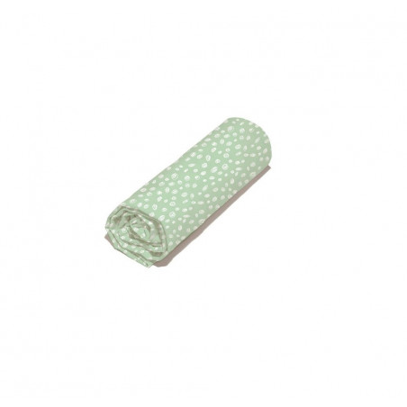 Drap housse en coton pour enfant - Jurassik - 90 x 190 cm - Vert