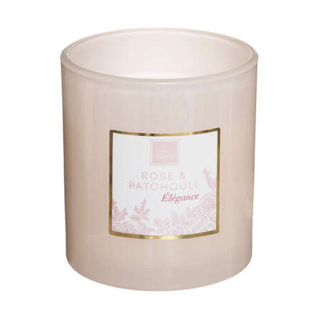 Bougie parfumé Mael - D 8 x H 9 cm - Rose