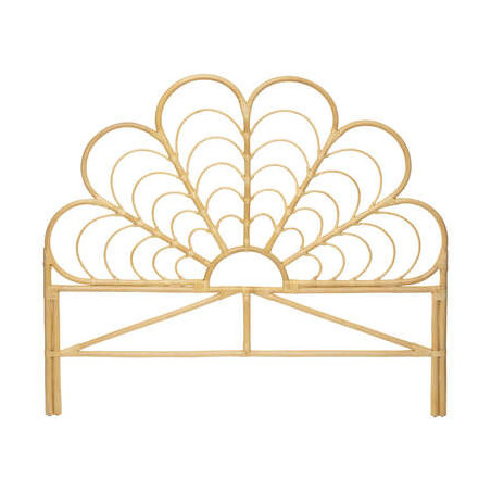 Tête de lit en rotin - Idylle folk - 160 x 140 cm - Beige