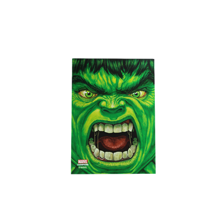 Marvel Champions - 50 Protèges-cartes Hulk - 6,6 x 9,2 cm