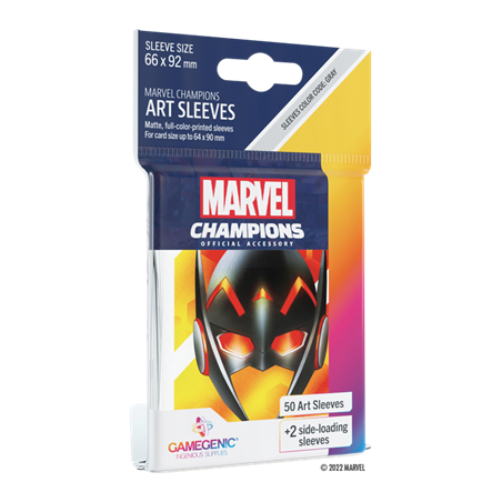 Marvel Champions - 50 Protèges-cartes Wasp - 6,6 x 9,2 cm