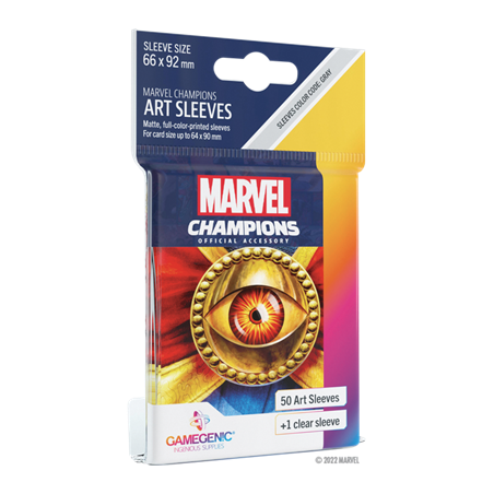 Marvel Champions - 50 Protèges-cartes Dr Strange - 6,6 x 9,2 cm