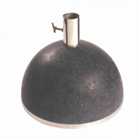 Pied de parasol en granit - D. 35,5 cm x H. 25,5 cm - Noir