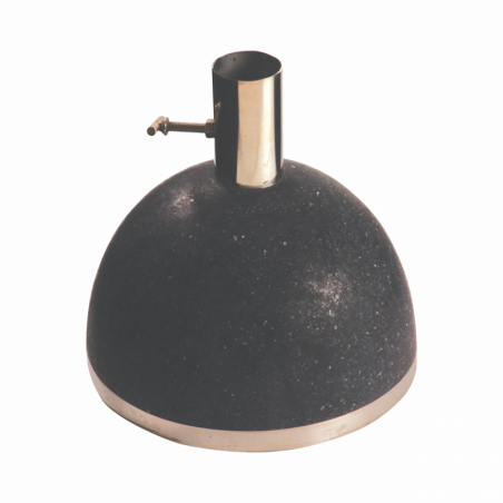 Pied de parasol en granit - D. 25 cm x H. 24 cm - Noir