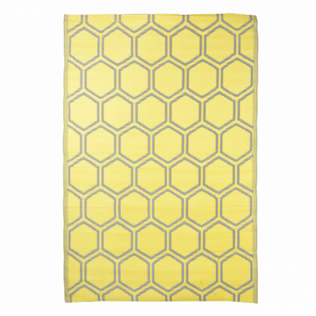 Tapis de jardin - Nid d'abeille - 182 x 122 cm - Jaune