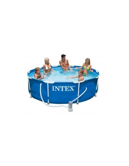 Kit piscine tubulaire ronde 3m05 - Epurateur à cartouches inclus -  Intex