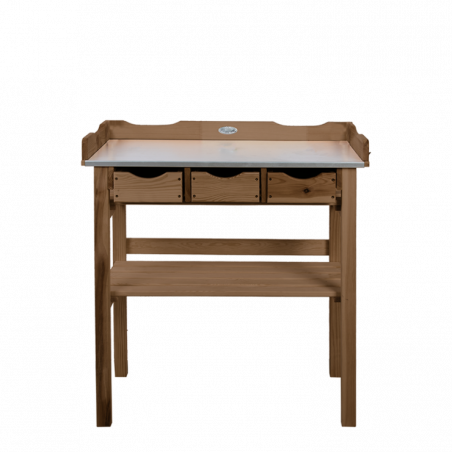 Table de rempotage en bois - 37,9 x 80,1 x 82,1 cm - Marron