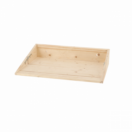 Table murale en bois - 38,8 x 58 x 13,5 cm - Beige